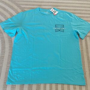New large vineyard vines Mens tee shot on goal pit 23 length 30 cotton